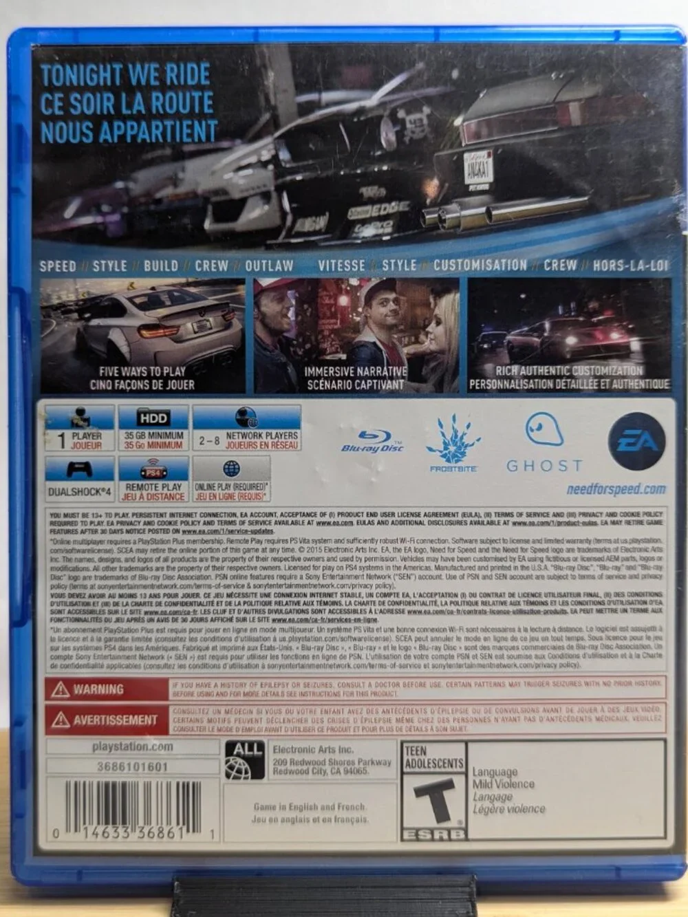 Need for Speed PS4 Playstation 4